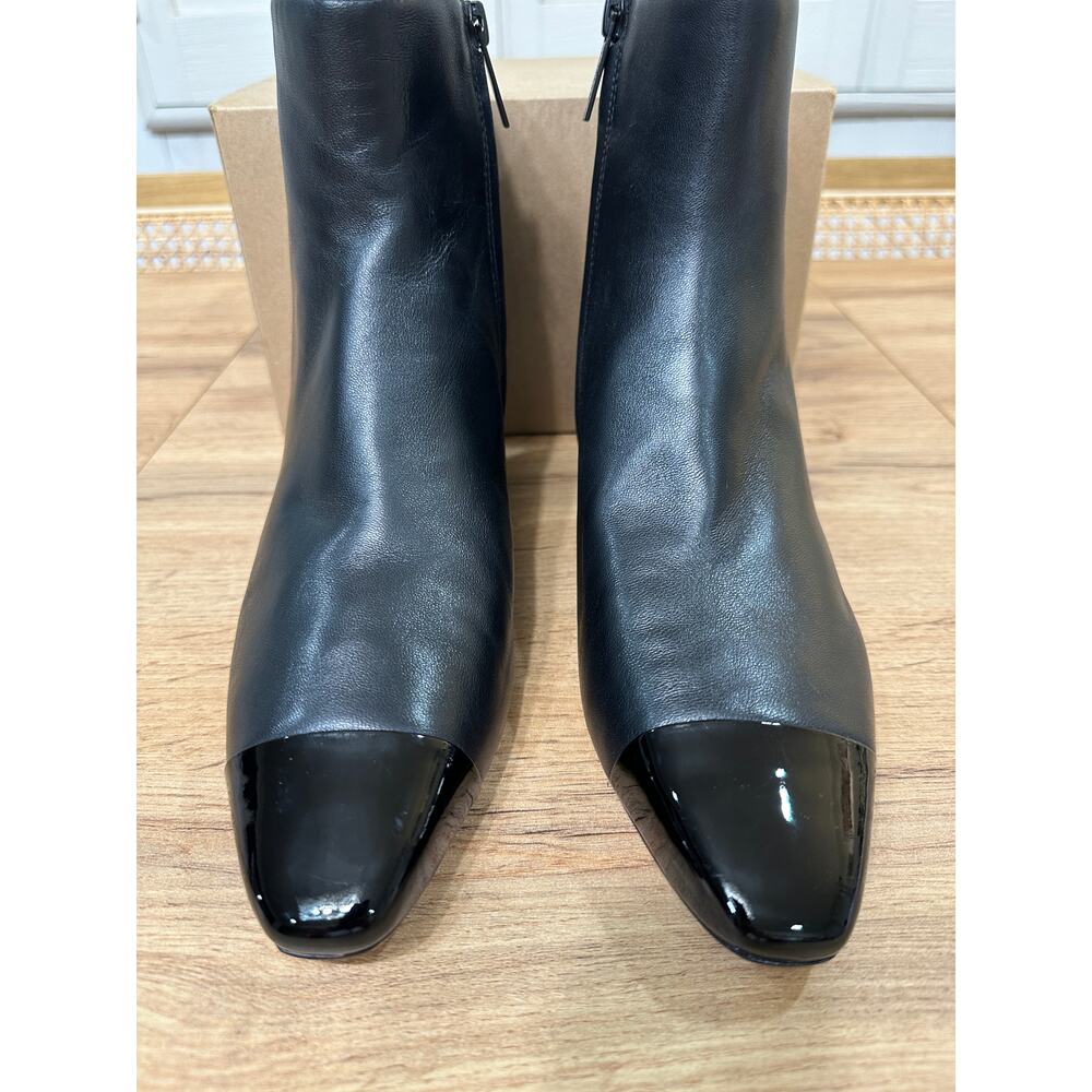 Veronica Beard Womens Cecile Leather Booties Black Size 8 NWOB Classic Versatile - Picture 7 of 16